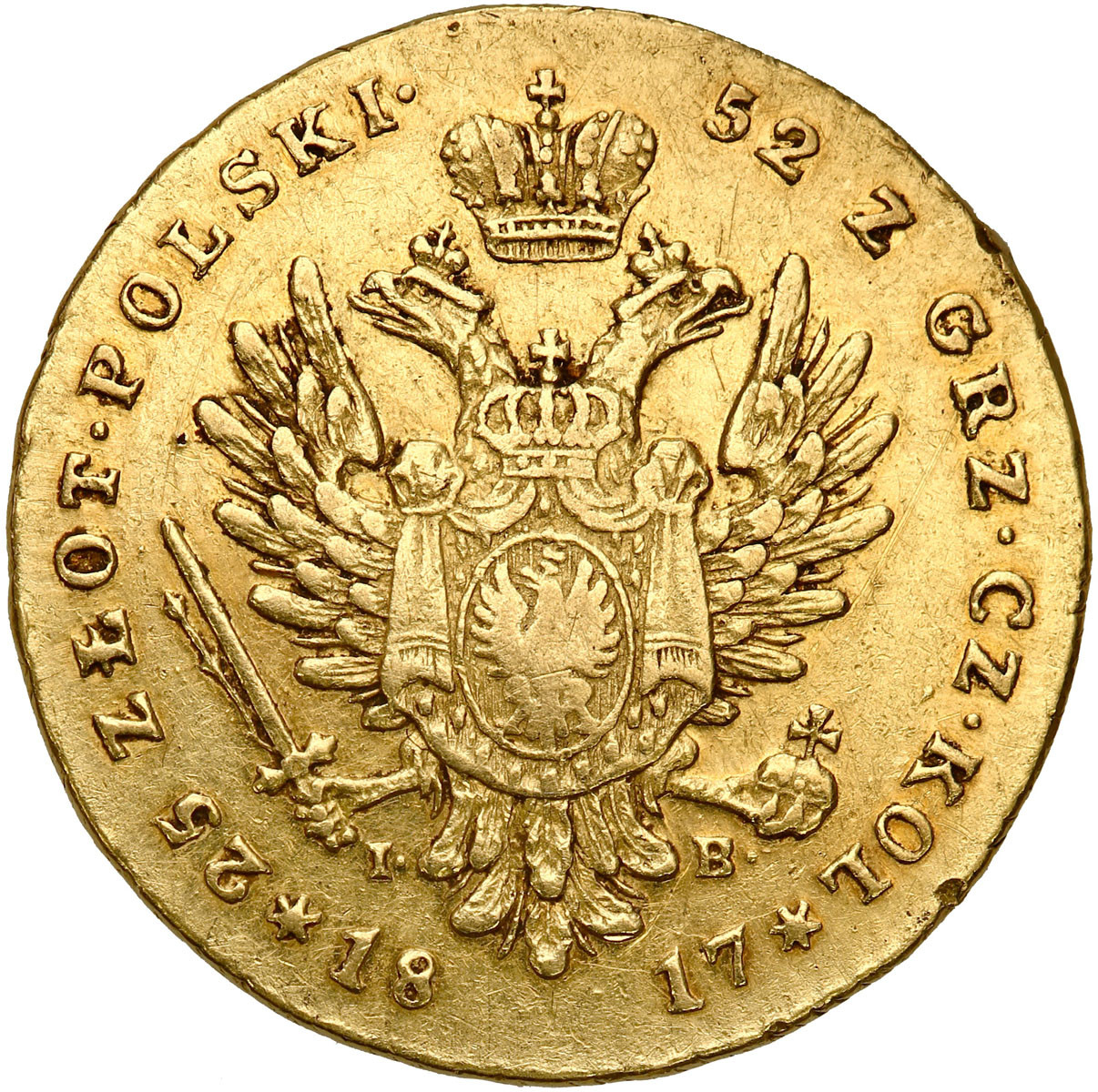 Królestwo Polskie, Aleksander I. 25 złotych 1817 IB, Warszawa